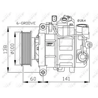 Compresseur, climatisation NRF 32263G