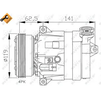 Compresseur, climatisation NRF 32421