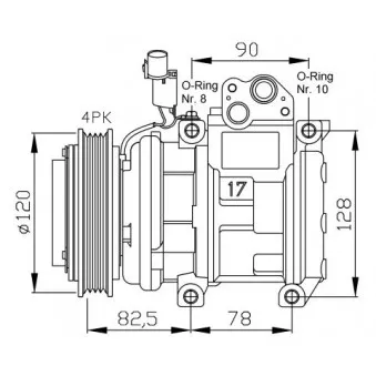 Compresseur, climatisation NRF 32449G