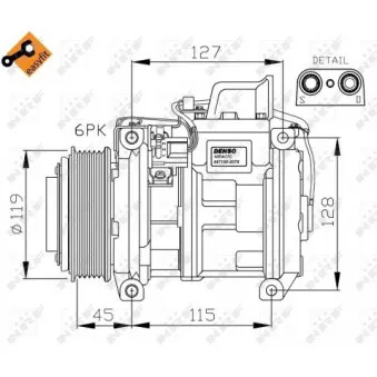 Compresseur, climatisation NRF 32453G