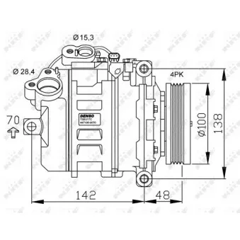Compresseur, climatisation NRF 32526G
