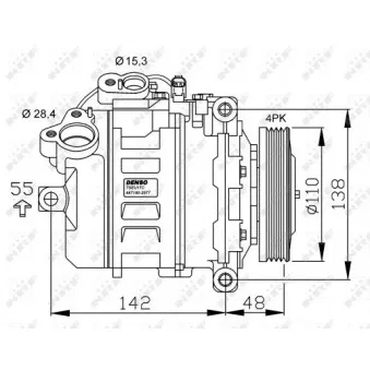Compresseur, climatisation NRF 32531G