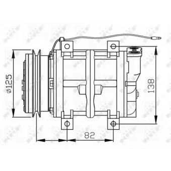 Compresseur, climatisation NRF 32745G