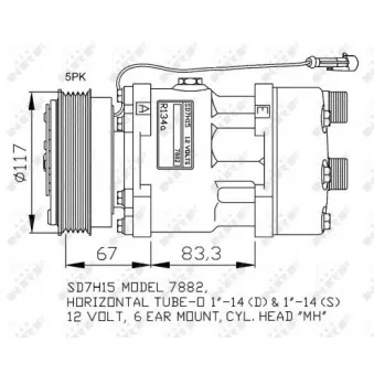 Compresseur, climatisation NRF 32779G
