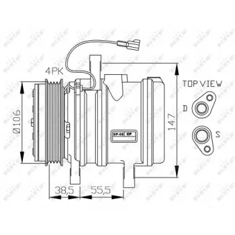 Compresseur, climatisation NRF 32871G