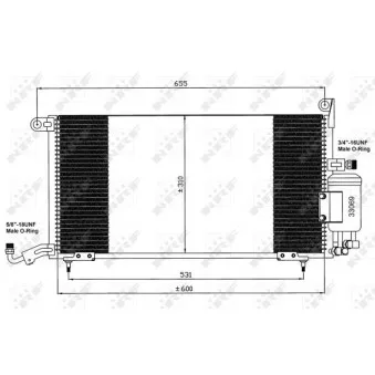 Condenseur, climatisation NRF 35035