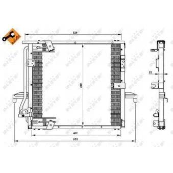 Condenseur, climatisation NRF 35133