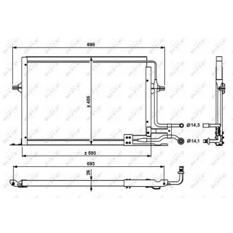 Condenseur, climatisation NRF 35139