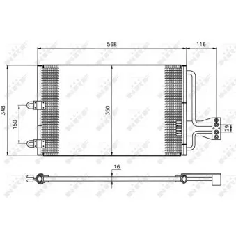 Condenseur, climatisation NRF 35149