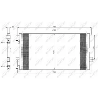 Condenseur, climatisation NRF 35156