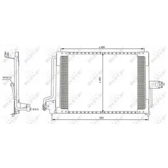 Condenseur, climatisation NRF 35182