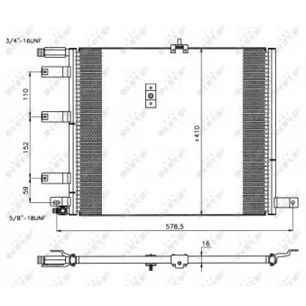 Condenseur, climatisation NRF 35212