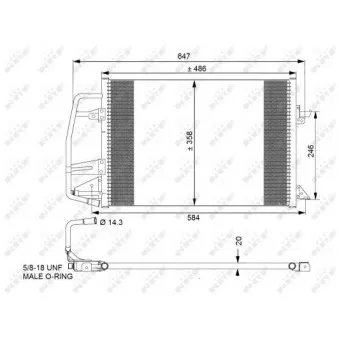 Condenseur, climatisation NRF 35251