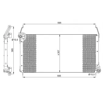Condenseur, climatisation NRF 35259