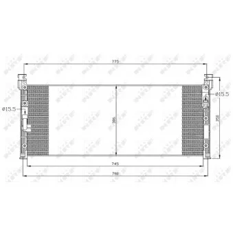 Condenseur, climatisation NRF 35280