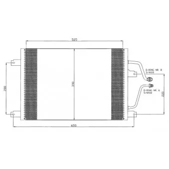 Condenseur, climatisation NRF 35312