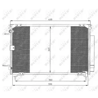 Condenseur, climatisation NRF 35339