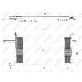 Condenseur, climatisation NRF 35369