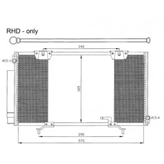 Condenseur, climatisation NRF 35372