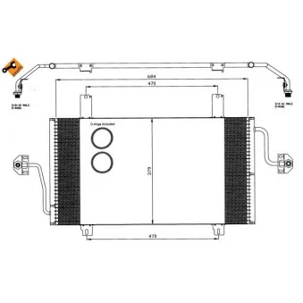 Condenseur, climatisation NRF 35483