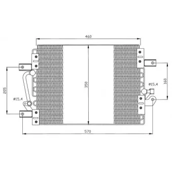 Condenseur, climatisation NRF 35506