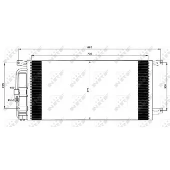 Condenseur, climatisation NRF 35509