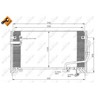 Condenseur, climatisation NRF 35650