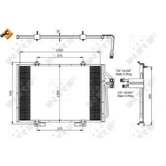 Condenseur, climatisation NRF 35815