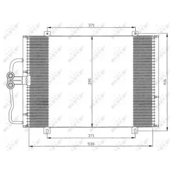 Condenseur, climatisation NRF 35833