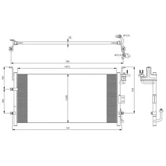 Condenseur, climatisation NRF 35917