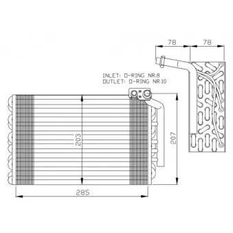 Evaporateur climatisation NRF 36021