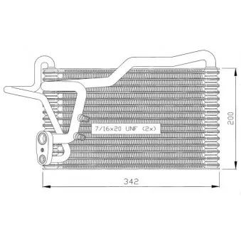 Evaporateur climatisation NRF 36035