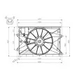 Ventilateur, refroidissement du moteur NRF 47578 - Visuel 1