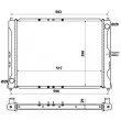 Radiateur, refroidissement du moteur NRF 50129 - Visuel 2