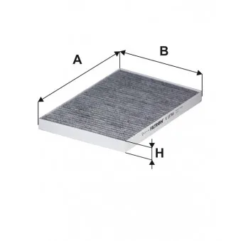 Filtre, air de l'habitacle FILTRON K 1376A