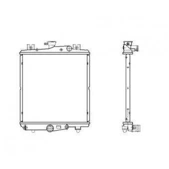 Radiateur, refroidissement du moteur NRF 50302