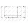 Radiateur, refroidissement du moteur NRF 50344A - Visuel 2