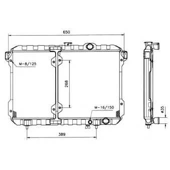 Radiateur, refroidissement du moteur NRF 503481