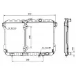 Radiateur, refroidissement du moteur NRF 503481 - Visuel 2