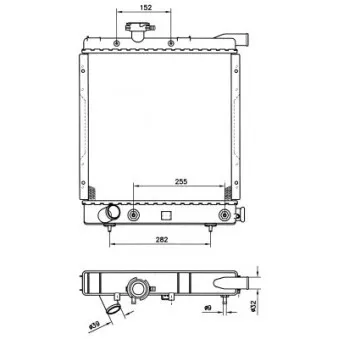 Radiateur, refroidissement du moteur NRF 50399