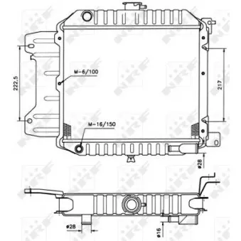 Radiateur, refroidissement du moteur NRF