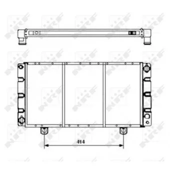 Radiateur, refroidissement du moteur NRF 504120