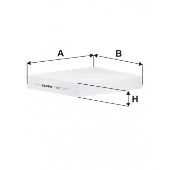 Filtre, air de l'habitacle FILTRON K 1424