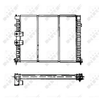Radiateur, refroidissement du moteur NRF 50469
