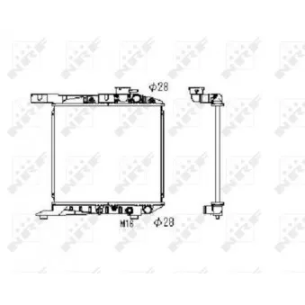 Radiateur, refroidissement du moteur NRF 506300