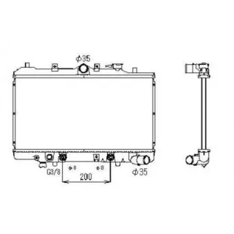 Radiateur, refroidissement du moteur NRF 506511