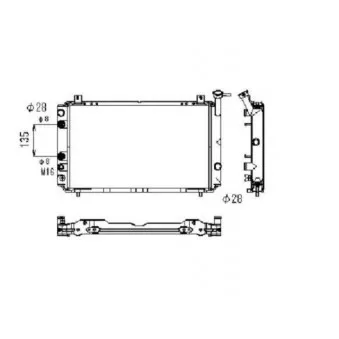 Radiateur, refroidissement du moteur NRF 506860