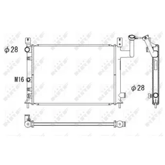 Radiateur, refroidissement du moteur NRF