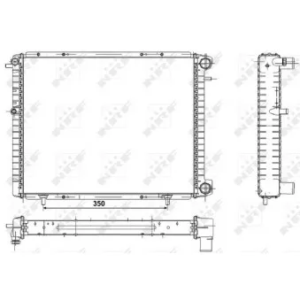 Radiateur, refroidissement du moteur NRF 507351