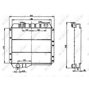 Radiateur, refroidissement du moteur NRF 513951